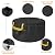 Fire Pit Cover Round - Waterproof 600D Heavy Duty Round Patio Fire Bowl Cover Black - 32 inch