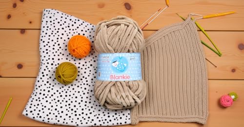 Image of GANGA Knitting Yarn Thick Chunky Wool, Blankie Skin 600 GMS Best Used with Knitting Needles-HE Art-AAEA
