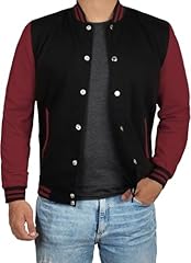 Black & Maroon Varsity Jacket