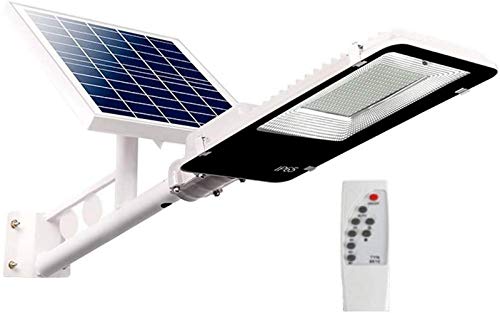 Preisvergleich Produktbild GYC Solar Straßenlaternen, 25W LED Außenleuchte 1250 Lumen IP65 wasserdichte Sicherheitsleuchte mit Pole Flood Lights mit Fernbedienung und automatischem Modus