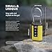 UP Security TSA Approved Luggage Locks, 3-Digit Waterproof Padlock, Combination Travel Cable Lock, Lockers, Suitcases, Toolboxes (Yellow+Blue)