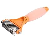 DISEÑO ERGONOMICO Y MANGO SUAVE - No vas a querer soltar el cepillo de perro debido a su comodidad en el mango de agarre fabricado con materiales de una goma esponjosa que evita el cansancio de la mano y muñeca, es ligero con ranura antideslizante. Conserva un diseño ergonómico con dientes de acero inoxidable resistentes en forma de circulo.