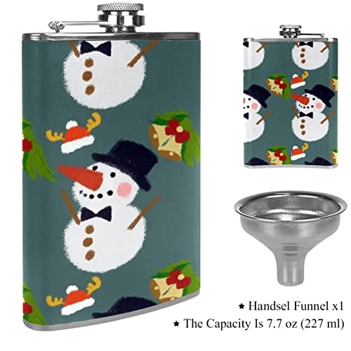 Flasque de Noël en acier inoxydable durable avec entonnoir de précision - 4