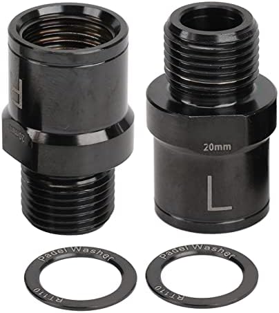 Bike Pedal Extender Pedal Spacer Alloy Bicycle Pedal Extended Spindle for Mountain Bike 20mm(Black) Pedal Extenders Bicycle