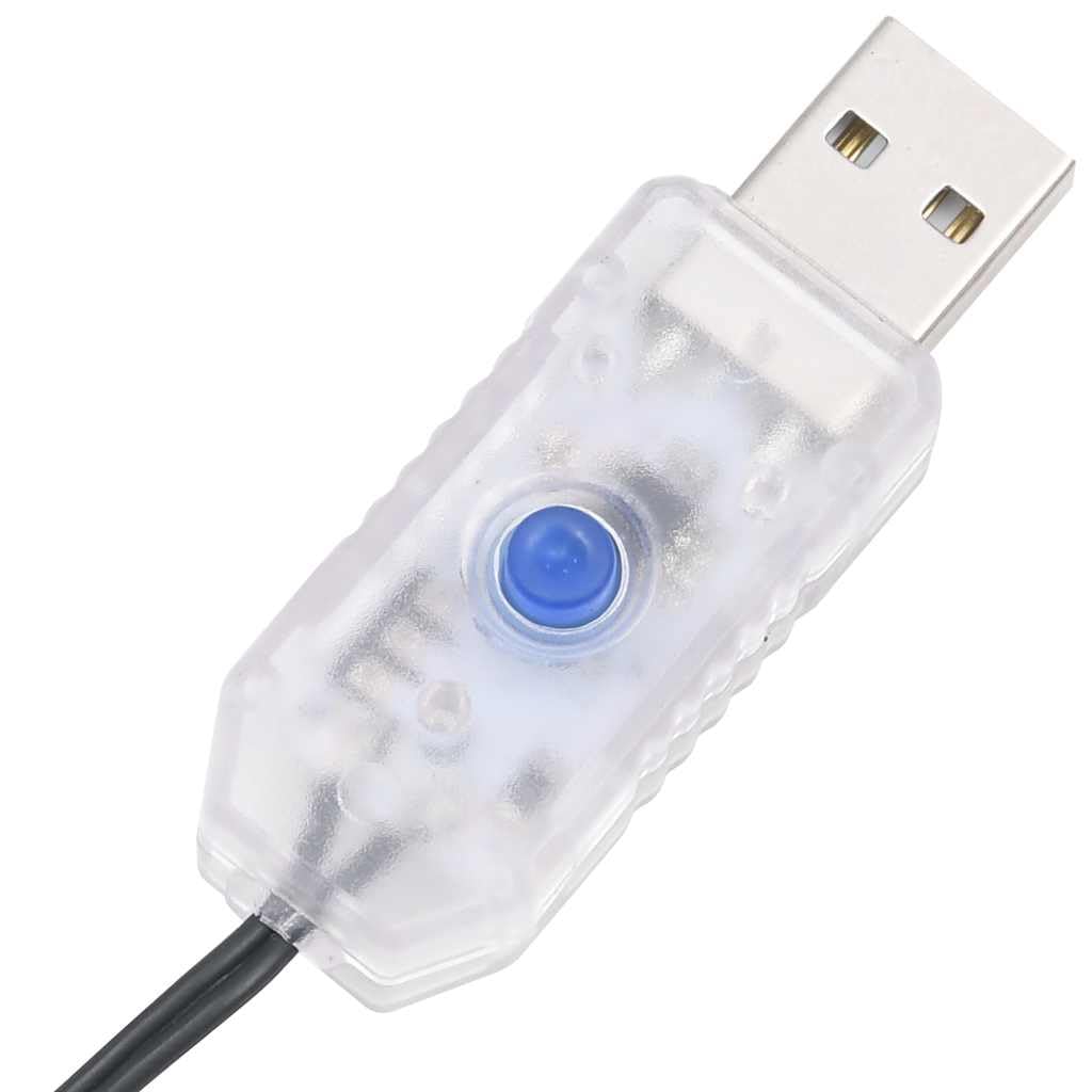 vidaXL Sapin de Noël à LED 275 LED Blanc Chaud 180 cm, décoration de Noël, lumière LED, lumière de Noël extérieure, cône de Noël, éclairage LED