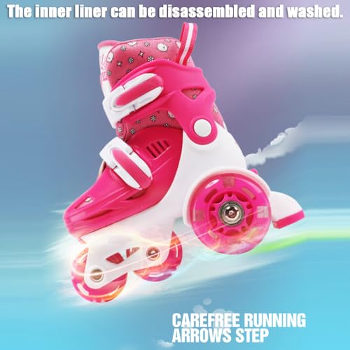 Patines para niños con casco y coderas para aprender a patinar sin miedo 4