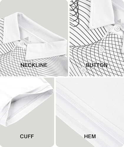 Image of ZITY Golf Polo Shirts for Men Short Sleeve UPF 50+ Athletic Tennis T-Shirt
