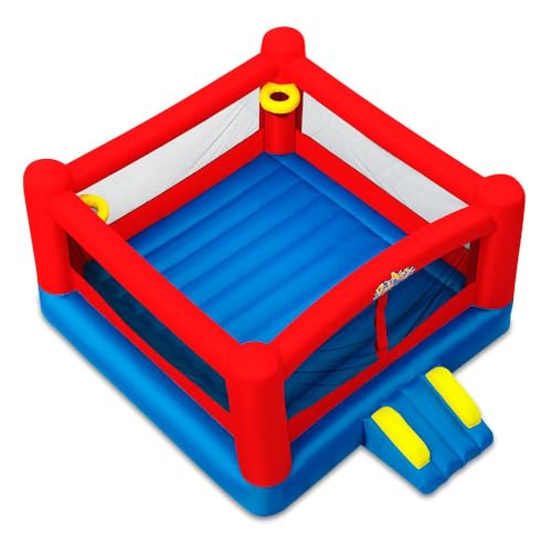 Image of Blast Zone Double Play - Inflatable Dual Hoops Bounce House with Blower - Premium Quality - Holds 7 Kids - Safe and Clean