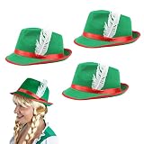 Sombrero bávaro verde: celebra cualquier evento temático alemán y Oktoberfest con estilo y espíritu alto con nuestro sombrero bávaro verde y balancea esa cerveza con facilidad y alegría