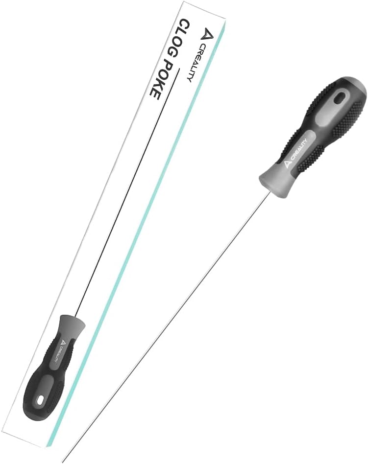 Herramientas de impresora 3D Creality, kit de limpieza de boquillas de impresora 3D Creality Clog Poke para boquillas de filamento de 1,75 mm, aguja de Φ1,5 mm con punta de flecha, hotend de limpieza de dureza alta y prolongada de 210 mm sin desmontaje