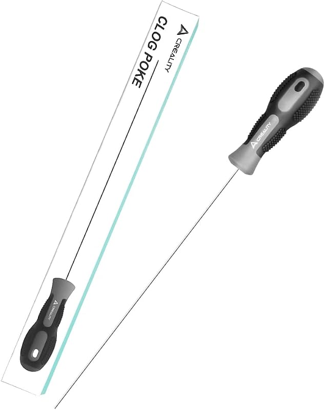 Creality 3D Printer Tools, Creality Clog Poke 3D Printer Nozzle Cleaning Kit for 1.75mm Filament Nozzles, Φ1.5mm Needle with Arrow Tip, 210mm Prolong&Hight Hardness Cleaning Hotend Without Disassembly
