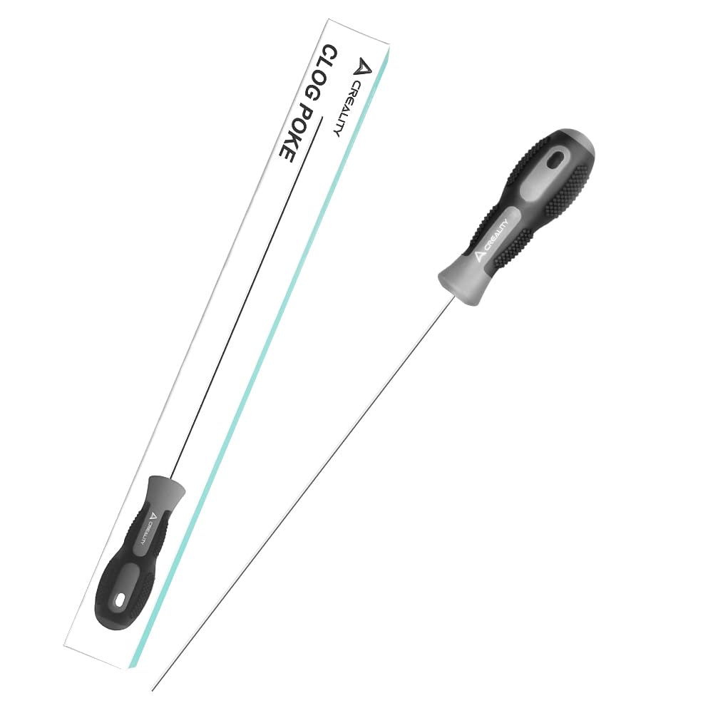 Creality Clog Poke, 3D Printer Nozzle Cleaning Kit for 1.75mm filament Nozzles Φ1.5mm Needle with Arrow Tip Clean More Thoroughly, 210mm Prolong&Hight Hardness Cleaning Hotend without Disassembly-image-43