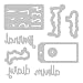 Sizzix Thinlits Troqueles 9PK Frases para diario