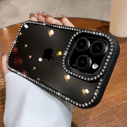 Coque iPhone 14 Pro Max à paillettes chic et antichoc Blanc Antique - 7