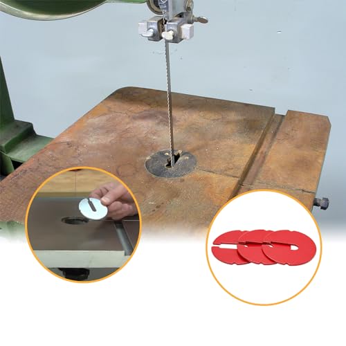 Denkuhin Table Inserts For 14 Inch Band Saws Or Scroll Saws (Aluminum, Diameter: 2.5 In, Thickness: 0.1 In)-Compatible With Delta/Rockwell Replace Part-3 PCS