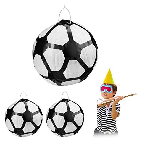 Set of 3 Relaxdays Pinatas Football Cover