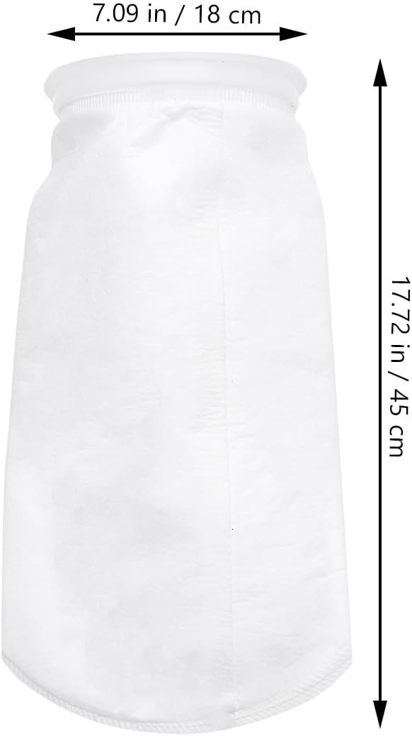2Pcs Kitchen Filter Bags 1um PP Non Woven Reusable Manual Filtration