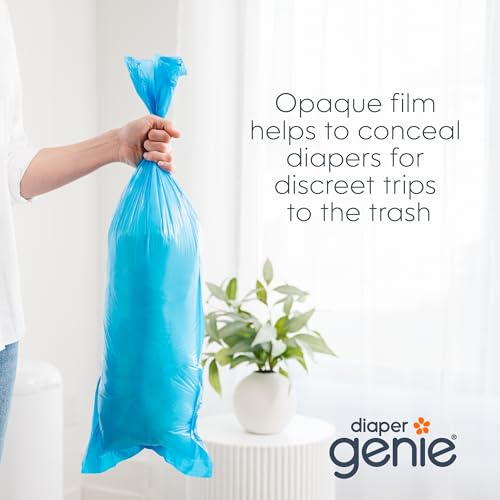 image for Diaper Genie Easy Roll Refill | 30 Clean Laundry Scent Bags | 65% PCR 