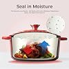 Parmedu 5.5QT Enameled Cast Iron Dutch Oven for Sourdough Bread Baking, Easy Cleaning, Versatile for Stewing, Roasting, Braised Chicken, Soup & More #5