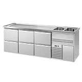 GGM Gastro Biertheke Premium PLUS 2500x700mm 6 Schubladen
