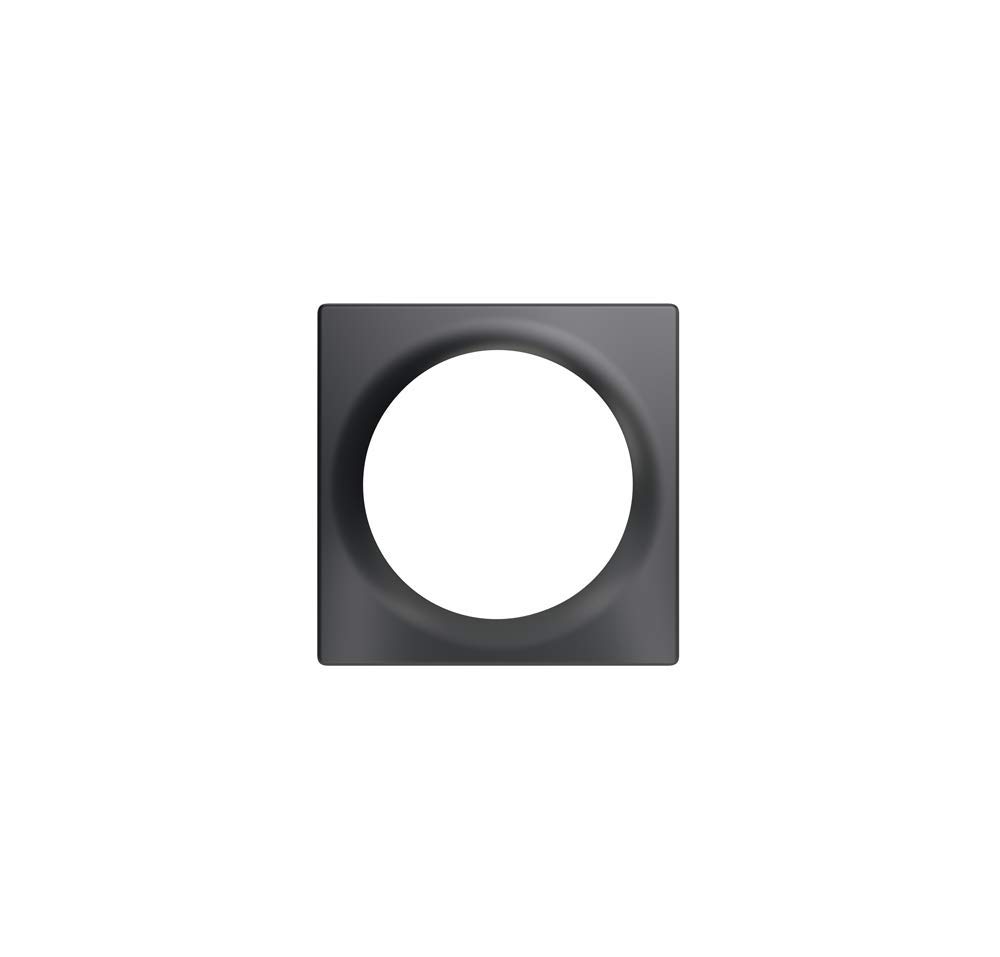 FIBARO Walli Single Cover Plate/Walli cihazlar için yüksek kaliteli tek kapak plakası, antrasit, FG-Wx-PP-0001-8