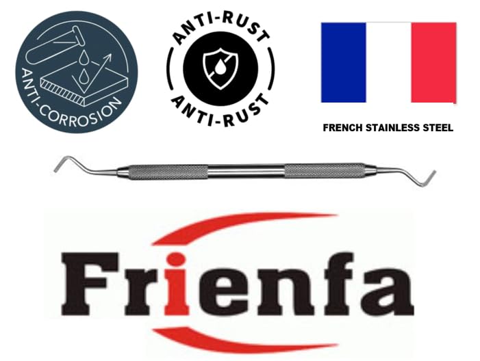 15/16 Hatchet/Scaler, Used for Cavity Preparation: Retentive Areas, Internal line Angles and Removing Hard Caries,Dental Plaque Tartar Remover Scaler High Quality French Stainless Steel