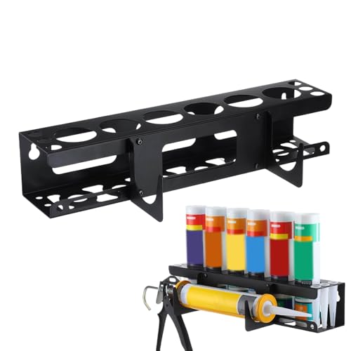 Workshop Sealant Dispenser Holder - Heavy Duty Wall Mounted Tube Holders Rack Hand Caulking Storage For Construction Workers Renovators Handymen Maintenance Staff Home Improvers