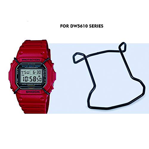 Supachis Watch Screen Protectors, Wire Watch Guard Protector for GW-M5610 / GW5610 / GLX5600 / G5600E 100% Metal Stainless Steel Bull Bar, Black