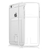 iPhone 6S Plus Case, Fogeek Slim Fit 0.3mm Clear TPU Gel Shockproof Case Cover for iPhone 6S/6 Plus with Card Holder (Transparent)