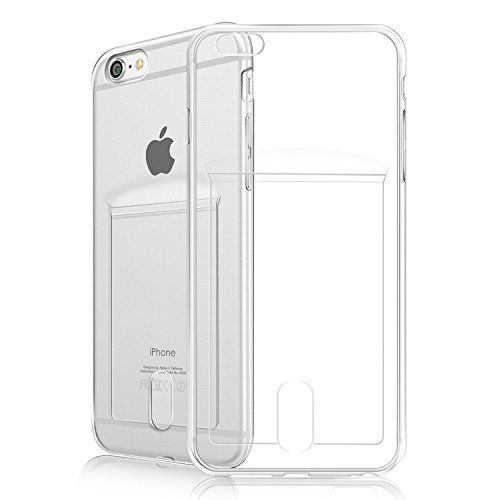 iPhone 6S Plus Case, Fogeek Slim Fit 0.3mm Clear TPU Gel Shockproof Case Cover for iPhone 6S/6 Plus with Card Holder