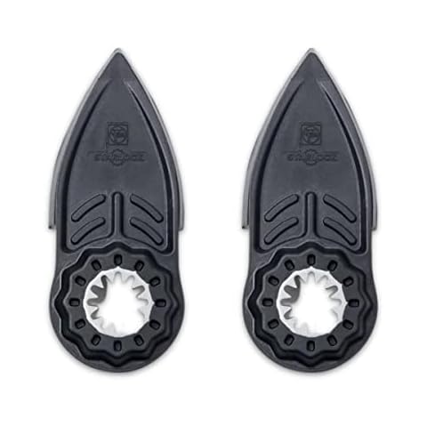 Fein Finger Sanding Pad with Hook & Loop Attachment - Precision Sanding for Tight, Intricate Spaces, Protective Backing Plate, Starlock, 2-Pack - 63806159220 Cover