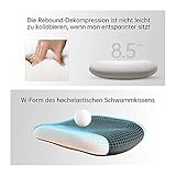 SIHOO Bürostuhl Ergonomischer Schreibtischstuhl, Drehstuhl hat Verstellbarer Lordosenstütze, Kopfstütze und Armlehne, Höhenverstellung und Wippfunktion, Rückenschonend, Bis 150kg/330LB Belastbar - 6