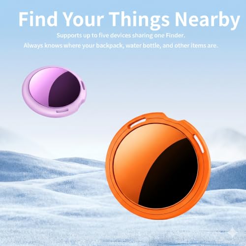 Image of 2 Pack Tracker Tags [Apple MFi Certified] Pair with Apple Find My (iOS Only) Bluetooth Air Smart Tags Key Finder Item Locator Waterproof Finder Worldwide Tracking for Pets Wallet Backpack Dogs Luggage