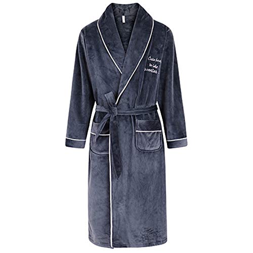 Camisones de tiras que no dañan la piel albornoces de pijama para hombre térmicos 2