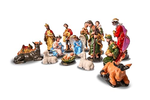 PRESÉPIOS NATALINOS 15pcs COMPLETO DE RESINA - ENFEITES DE NATAL