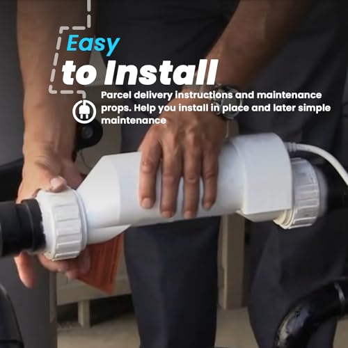 T-15 Salt Cell Replacement,Salt Water Pool Chlorinator System Compatible with Hayward Salt Chlorine Generator W3T-CELL-15, Up to 40,000 Gallons