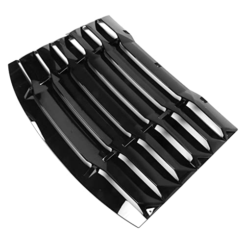 Ikon Motorsports Rear Window Louver Compatible With 2011-2023 Dodge Charger, Ikon Style Gloss Black Rear Vent Cover Windshield 2Pcs, 2012 2013 2014 2015 2016 2017 #TOP2