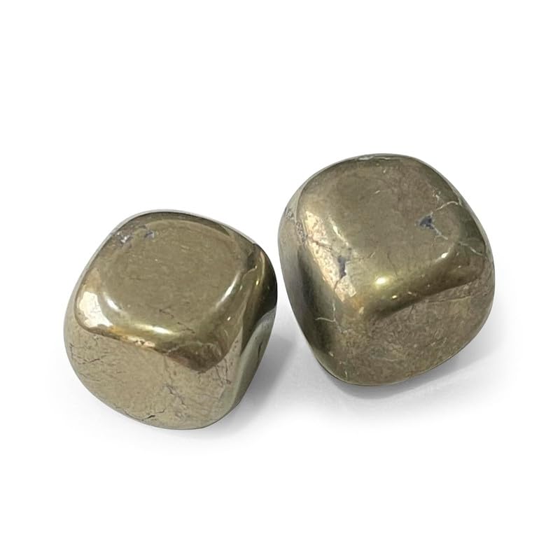 EDMIRIA Original Natural Energised Golden Pyrite Tumble Stone | For Money Manifestation, Healing, Willpower, Vastu & Business | Reiki Crystal Healing Tumbled Stones- Set Of 2 stones (B0CQ4XG8QN) Amazon Price History, Amazon Price Tracker