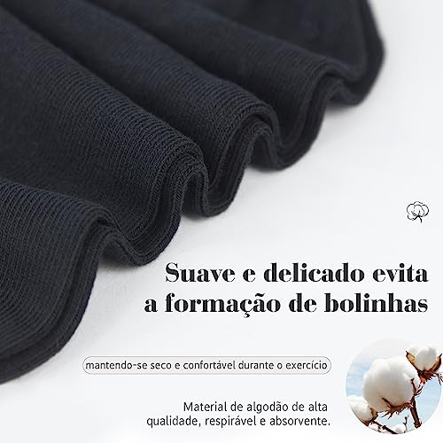 Meias Masculino, Meias Femininas, Meias Soquetes e Invisíveis, Tamanho 35 a 46, Algodão, 10-145 (as2