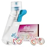 AIR UP® water bottle Twist Pro original starter set with pods in 5 flavours I 600ml drinking bottle with sugar-free flavouring I dishwasher-safe, BPA-free I in Blue Splash