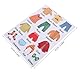 Gadpiparty 1 Set Abnehmbare Kommode, Kleidungsaufkleber, Kleidungssortierung, Wandaufkleber, Kleidungsklassifizierung, Logo-Aufkleber für Kinder, Zuhause, Schlafzimmer, Dekoration