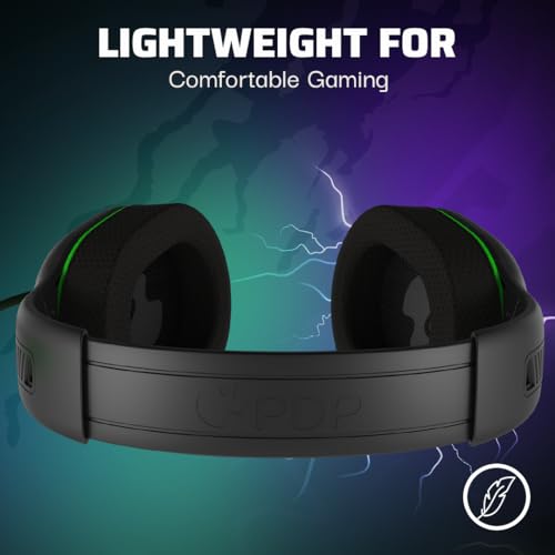 Image of PDP AIRLITE Glow Pro Wireless Headset: Jolt Green - Xbox Series X|S, Xbox One, & Windows 10 /11