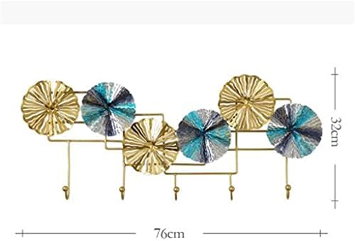 Metal Storage Rack Hanger Hook Multi-Functional Coat and Hat Artifact Porch Bedroom Home Wall Hanging Shelf image 5
