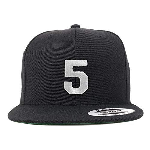 Gorra Snapback con bordado Flat Bill Color Negro miniatura 1