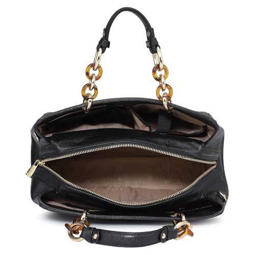 Image of Da Milano Leather Satchel for Women (2295A)