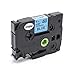 Produktbild vhbw Schriftband Kassette 6mm schwarz auf blau flexibel passend für Etiketten-Drucker Brother P-Touch H105, H105NB, H105WB, H105WN, H107B, H110, H200