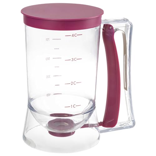 Classic Cuisine 4-Cup Pancake Batter Dispenser, Purple