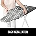 GORILLA GRIP The Original Ironing Board Cover and Pad, Silicone Coating, Thick Scorch Resistant Padding, Heavy Duty Iron Covers Standard Boards, Hook and Loop Fastener Strap, Dots, 15x54
