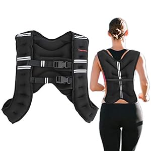 TrainHard 5 kg/8 kg/10 kg gewichtsvest, X-Style loopvest, trainingsvest voor krachttraining, hardlopen, fitness, cross training (8 kg)
