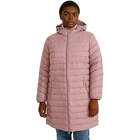 C&A Damen Steppjacke Relaxed Fit Nicht wasserfest Große Größen dunkelrosa 52 Cover